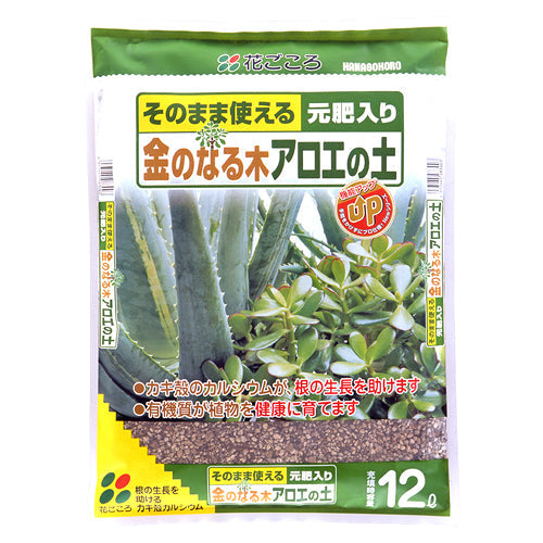 花ごころ 金のなる木・アロエの土
